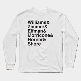 Helvetica Composers Long Sleeve T-Shirt